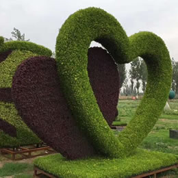 水车五色草造型