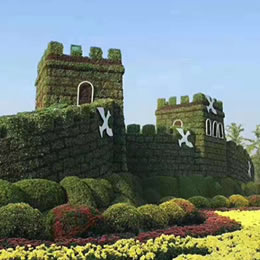 五色草造型长城