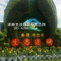 新疆哈巴河植物绿雕造型